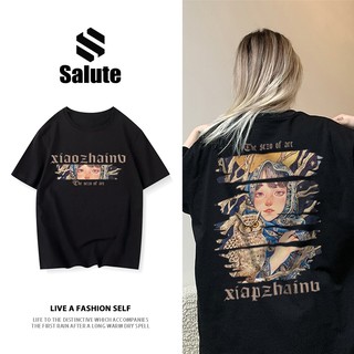 Áo Thun local brand unisex cotton tee Đen thời trang nam nữ  Salute y2k style girl phố Y0310