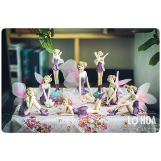 Tượng Thiên Thần Tím Cao Cấp - Tượng Cô Tiên Decor Trang Trí