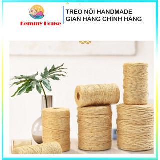 Cuộn dây cói, dây gai 100 mét làm decor, trang trí đồ handmade