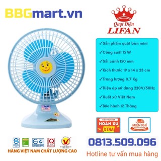 Quạt bàn mini lifan b-106 15w mát êm