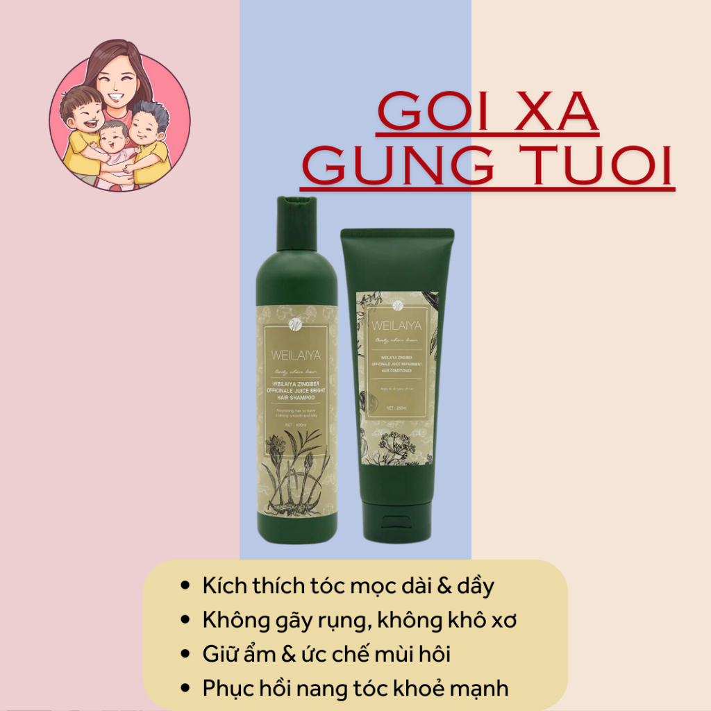 BỘ GỘI XẢ GỪNG HÀ THỦ Ô WEILAIYA