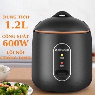 Nồi cơm điện chigo 1.2l,nồi luộc, nấu cơm,hầm cháo, hấp luộc -mới 2024