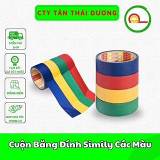 Cuộn Băng Dính Simily Các Màu_Dán Gáy Sách
