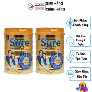 Combo 2 Hộp Sữa Bột Vinamilk Sure Prevent Gold - 900g (Dinh dưỡng đầy đủ và tăng cường sức khỏe)