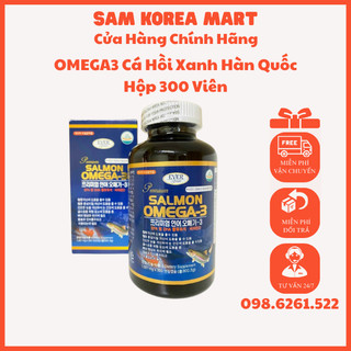 OMEGA3 Cá Hồi Xanh Hàn Quốc - Hộp 300 Viên