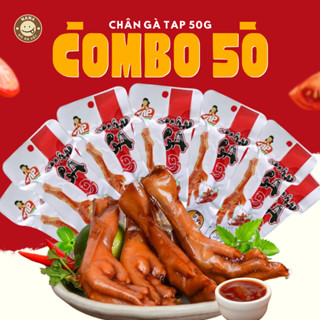  Combo 50 Loại To 50g  Chân Gà Tứ Xuyên Cay Giòn Dai Thơm Ngon Đảm Bảo An Toàn Vệ Sinh T.A.P Food Ăn Vặt Nana 