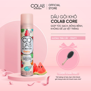 Dầu gội khô COLAB Core Fruity hương trái cây 200ml giúp tóc sạch, bồng bềnh, không để lại vệt trắng