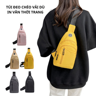 Túi đeo chéo vải dù vân chống nước thời trang nam nữ cao cấp