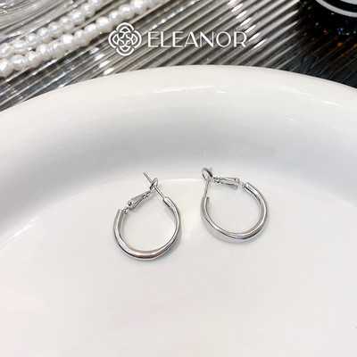 Bông tai nữ chuôi bạc 925 Eleanor Accessories hình tròn khuyên tai basic phụ kiện trang sức 7215