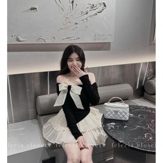 SÉT CVAY TẦNG ÁO PHỐI DÂY NƠ🖤