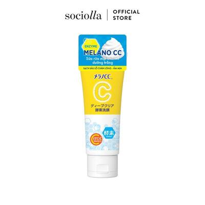 Sữa Rửa Mặt Dưỡng Trắng Da Melano CC Deep Clear Enzyme Face Wash 130g