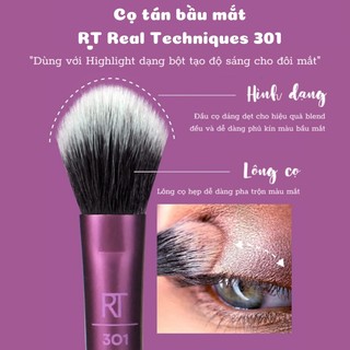 Cọ tán bầu mắt dáng dẹt rt real techniques base shadow brush rt 301