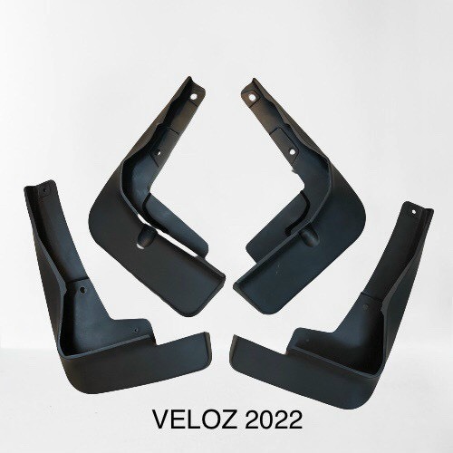 Bộ 4 Chắn Bùn Nhựa Dẻo Xe Toyota Veloz, Avanza 2022 2023 + kèm ốc vít, lắp đặt dễ dàng