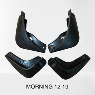 Bộ 4 chắn bùn xe Kia Morning 2012 đến 2015 (bản thiếu) - bộ 4 miếng kèm ốc vít - lắp đặt dễ dàng