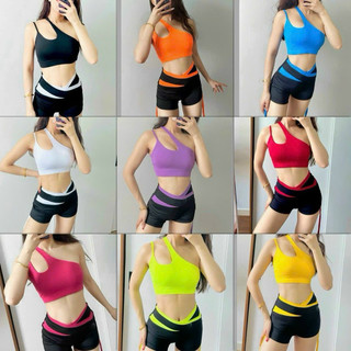 Bộ tập gym PINK/ tập yoga/ đi biển tặng 1 đôi đệm ngực