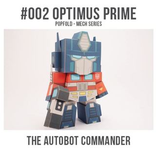 Mô hình giấy 3d nhân vật - optimus prime - transformers series