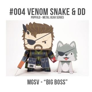 MÔ HÌNH GIẤY 3D NHÂN VẬT - Venom Snake & DD - Metal Gear Series (Mã SP: 0439)