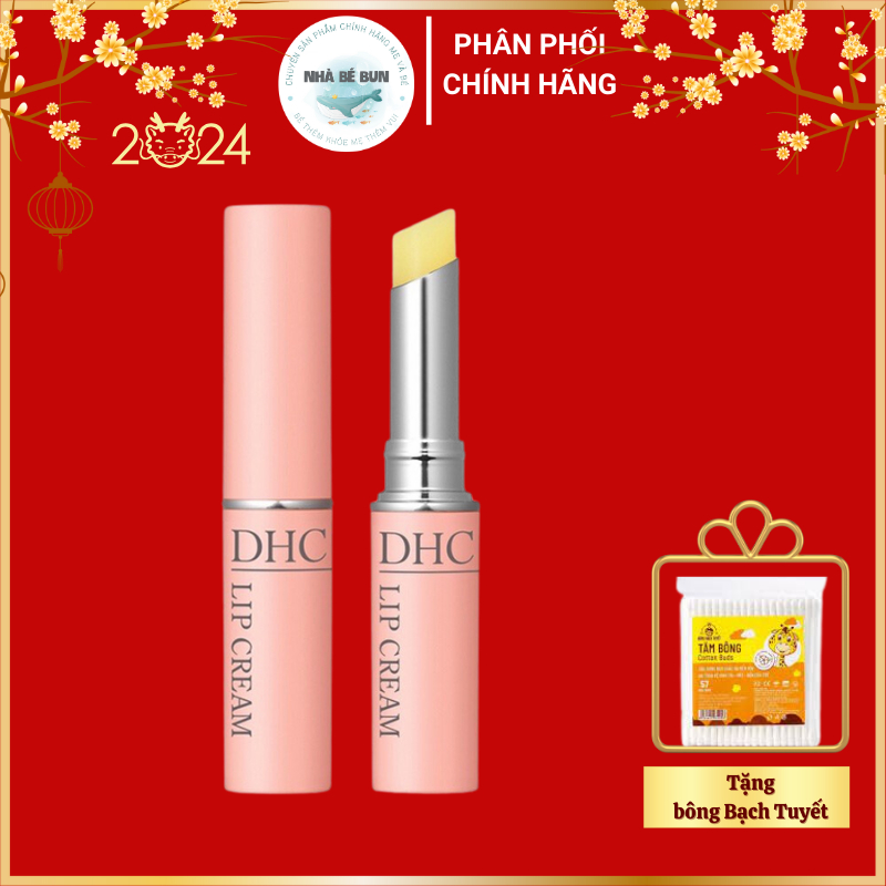 Son Dưỡng Môi DHC Không Màu Giảm Thâm, Giảm Khô Môi, Dưỡng Mịn Môi Nhật Bản Lip Cream