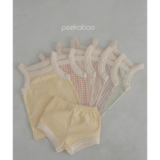 [SẴN] Bộ 2 dây kẻ ô vuông màu sắc BST Hè 2023 chính hãng Peekaboo