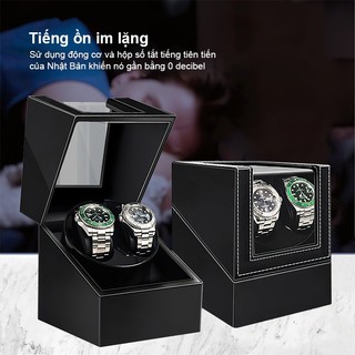 Hộp Đựng Đồng Hồ Cơ xoay tự động Tbox - Hộp 1 Xoay Bằng Da Hộp lắc đồng hồ cơ