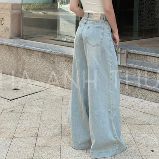Quần Jeans Túi Ngang Ống Suông BASIC