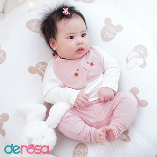 Bộ quần áo cho bé sơ sinh DEROSA KIDS đồ bộ bé trai và bé gái 0 - 6 tháng AWBBZ686