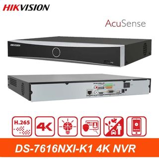 Đầu Ghi Camera IP 16 Kênh Hikvision DS-7616NXI-K1 12MP Ultra HD 4K - Hàng Chính Hãng