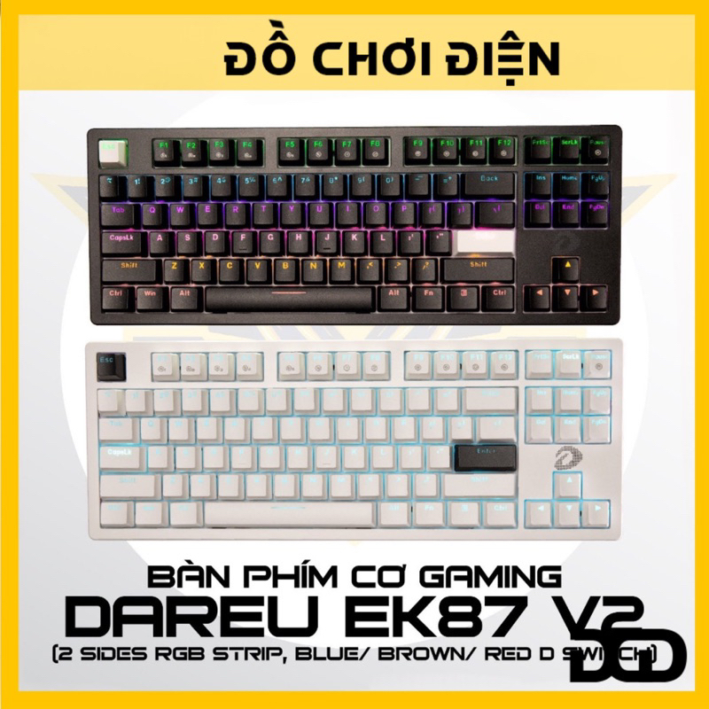 BÀN PHÍM CƠ GIÁ SHOCK DAREU EK87 V2 (hàng chính hãng)