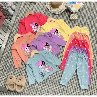 Bộ dài tay bé gái in hình pony từ 8-18kg