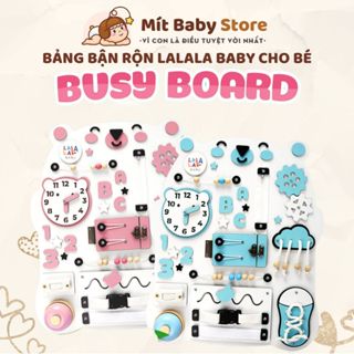 Busy board phiên bản mới, bảng bận rộn chính hãng Lalala Baby, rèn luyện vận động tinh hình gấu dễ thương 2 màu cho bé
