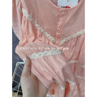 Đâm lụa viền ren trăng siêu xinh MTB