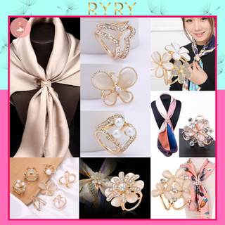 Khuy cài khăn quàng cổ lụa Bandana Turban Cài Áo Nút thắt khăn lụa quàng cổ trendy