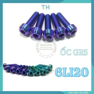 Ốc gr5 6li20 đầu trụ gắn các vị trí tương thích trên xe máy ( giá 1 con )