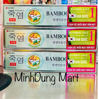 Kem đánh răng muối tre hàn quốc bamboo salt lg h&h tuýp 140g