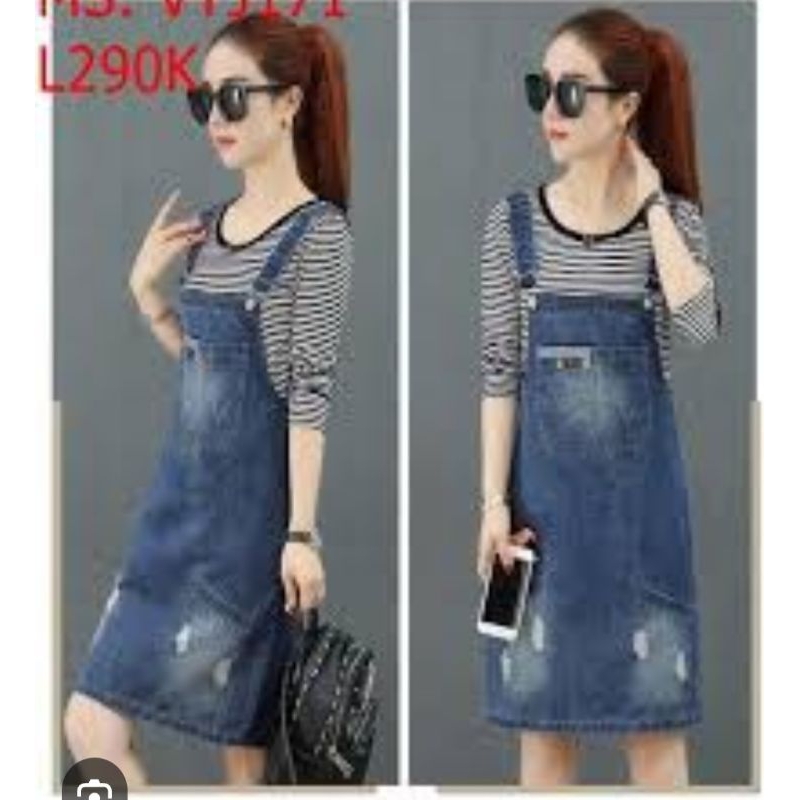 yếm váy jean chốt live 30k