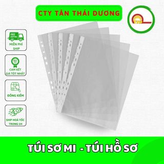 TÚI SƠ MI LỖ A4 - TÚI HỒ SƠ LỖ A4- 11 LỖ