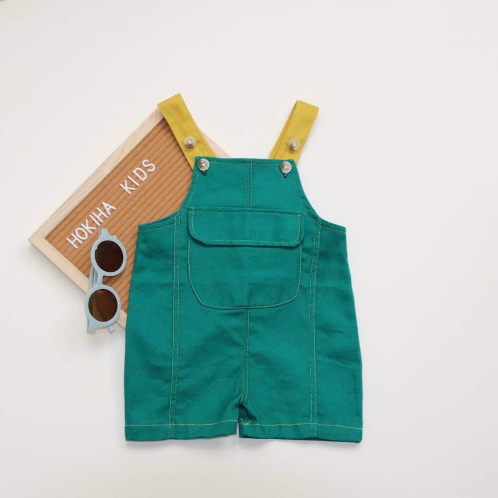 Yếm kaki mềm cho bé trai bé gái Hokiha Kids size 8-12kg TE200
