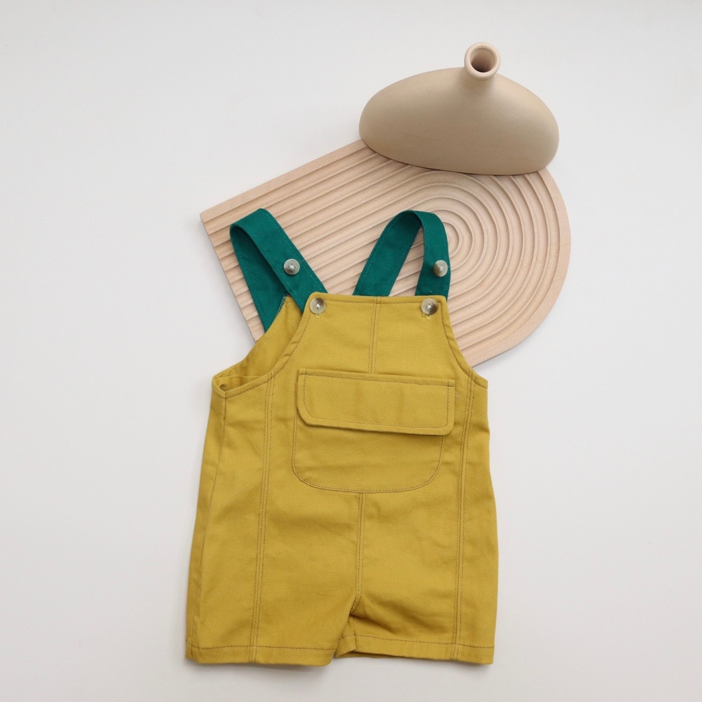 Yếm kaki mềm cho bé trai bé gái Hokiha Kids size 8-12kg TE200