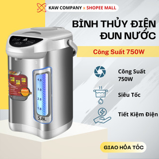 Bình Thủy Điện Đun Nước Nóng 5.8L Kaw công suất 750W - Bình Đun Nước Siêu Tốc, Tiết kiệm điện