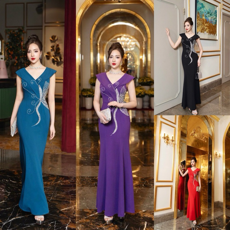 DPL570... Dạ hội kết pha lê bướm cao cấp hình thật, có ảnh sàn