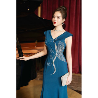 DPL570... Dạ hội kết pha lê bướm cao cấp hình thật, có ảnh sàn