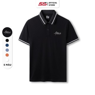  Áo Polo Nam 5S FASHION, Chất Viscose Mềm Mát, In Chữ Lịch Lãm, Sang Trọng (APC23015)