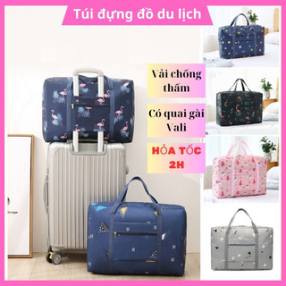 [MỚI]Túi Đựng Đồ Du Lịch Xếp Gọn, Đai Đeo Vali, Chống Thấm Nước[D48xC32xR17cm]