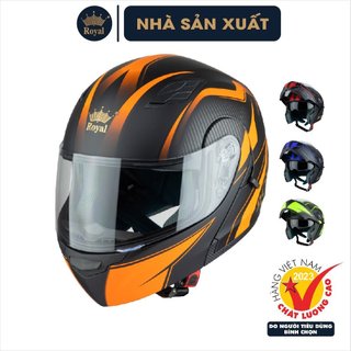 Mũ Nón Bảo Hiểm FullFace Royal M179 Tem, Mũ Full Face 2 Kính Chính Hãng Đi Phượt