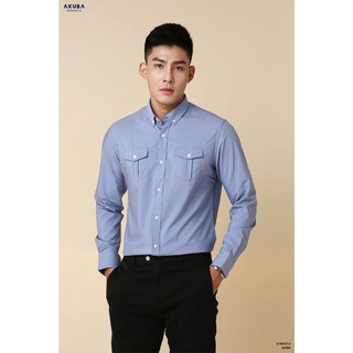  Áo sơ mi nam AKUBA thanh lịch thoáng mát, đứng form 01M5013