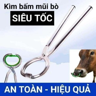 Kìm bấm mũi bò trâu bằng inox loại to dễ bấm