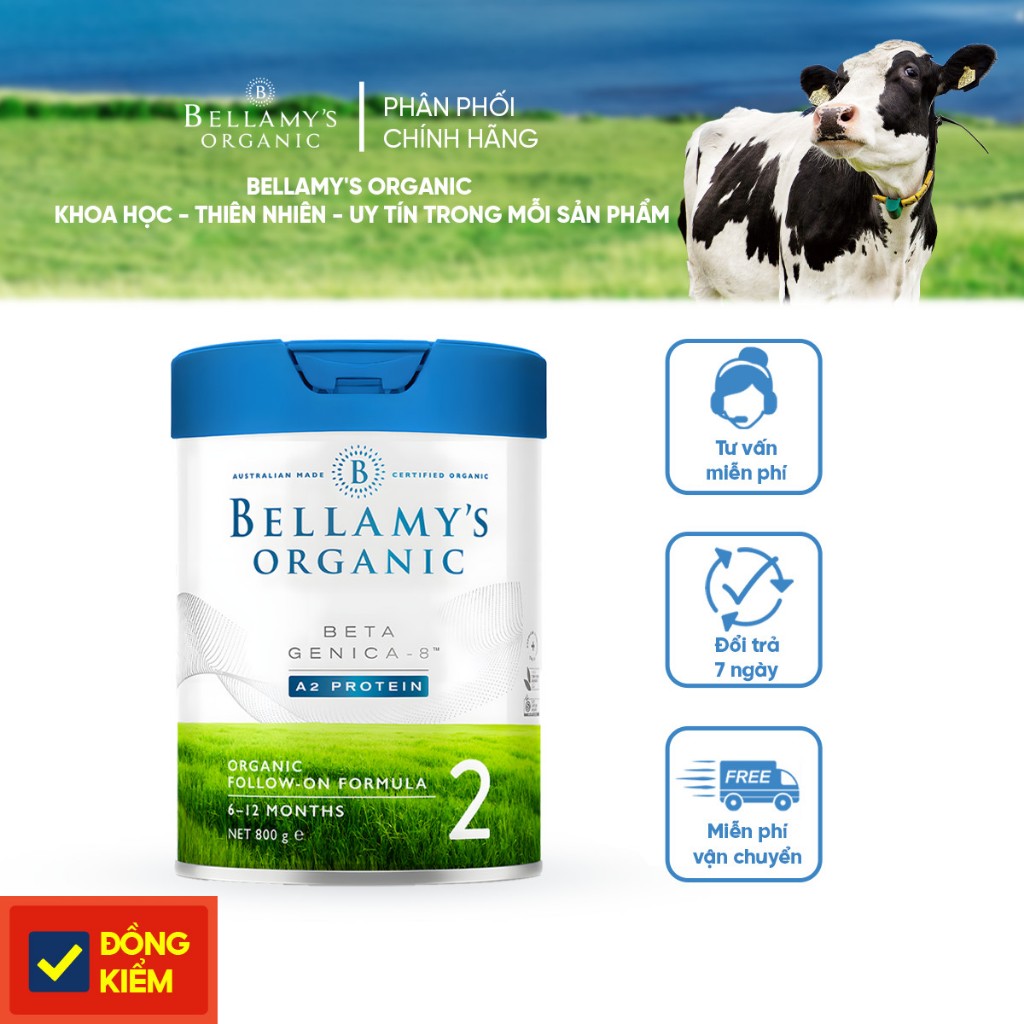 Sữa Bellamy’s Organic Beta Genica-8 số 2 800g