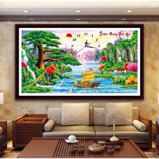 Tranh đính đá Thuận buồm xuôi gió -Tranh chưa đính đá