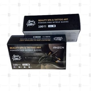 Hộp 100c Bao Tay Cao Su Đen Y Tế Không Bột Găng Tay Đen Siêu Dai Sử Dụng Trong Tóc Spa Phun Xăm Thẩm Mỹ