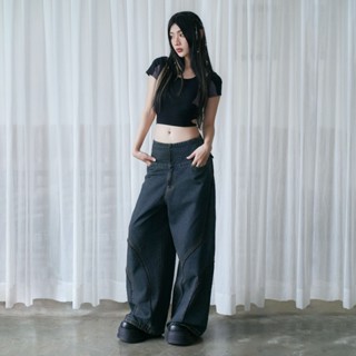 Quần Ống Rộng Lưng Thấp Jean BunnyHill SSBB28